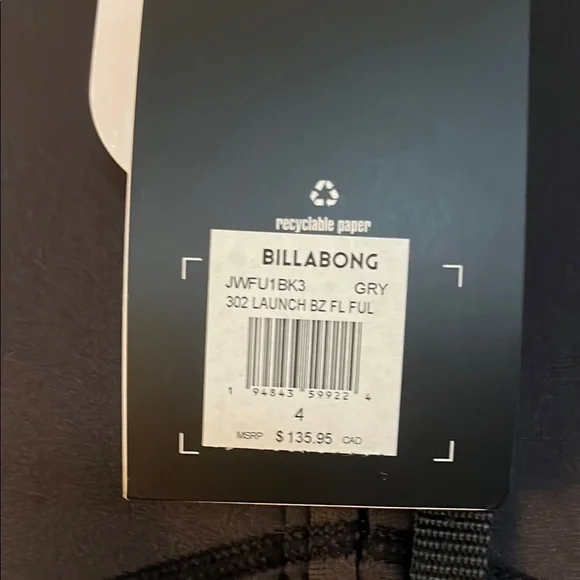 Roxy Black and Light Blue Women's Wetsuit - Picture 4 of 5